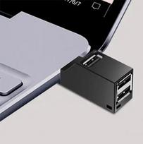 USB hubas, 3 USB 3.0 lizdai, mini adapteris