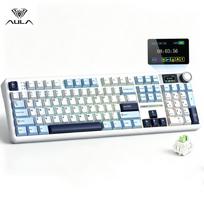 Mechaninė klaviatūra AULA F108 PRO, 104 klavišai, TFT ekranas, RGB apšvietimas, Hot Swap