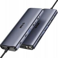 Dokavimo stotelė SSK, 14 jungčių, Thunderbolt 4, 3 monitoriams, 8K, USB-C, 100 W PD