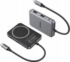 USB-C šakotuvas Ugreen 7in1, HDMI 4K 60Hz, 10Gbps, PD 100W, magnetinis, skirtas iPhone
