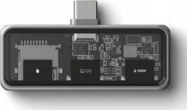 USB-C adapteris Satechi Mobile XR su microSD kortelių skaitytuvu