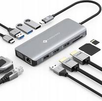 USB-C 11-in-1 jungčių stotelė su 2 HDMI 4K, VGA, RJ45, PD 100W, SD, TF, USB 3.0