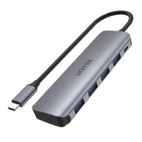 Aktyvus USB-C šakotuvas Unitek, 4x USB 3.1 Gen1, microUSB