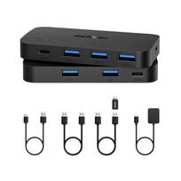 USB jungiklis Benfei, 3x USB A 3.0 ir 1x USB C 3.0