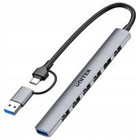 USB šakotuvas UNITEK H1209AGY01, 2.0/3.0, 15 cm
