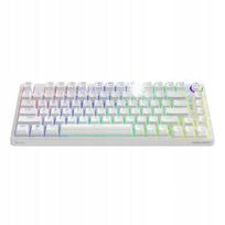 Belaidė mechaninė klaviatūra Savio PHENIX WHITE su Gateron Yellow jungikliais, ABS