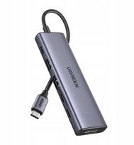USB-C šakotuvas UGREEN CM511, 6 jungčių, 2x USB, DisplayPort 4K 60Hz