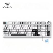 Mechaninė klaviatūra AULA F99 Pro, 96%, RGB apšvietimas, keičiami jungikliai, su ratuku