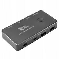 USB jungiklis Spacetronik, USB-C/A, 10Gbps, valdymas nuotoliniu būdu, 2x USB-A laidai