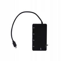 USB 2.0 OTG mikro adapterio įkrovimo kabelis, 4 lizdai