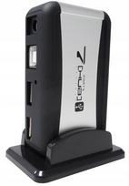 USB skirstytuvas HUB 2.0, 7 jungtys, su maitinimo adapteriu