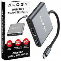 USB-C hubas su HDMI ir USB 3.0, 3-in-1, skirtas NINTENDO SWITCH