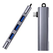 USB šakotuvas HUB, 4 lizdai, USB-C, USB 3.0/2.0
