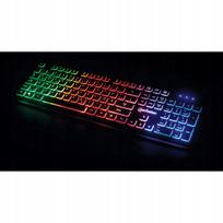 Žaidimų klaviatūra MANHATAN su LED apšvietimu, USB, plona