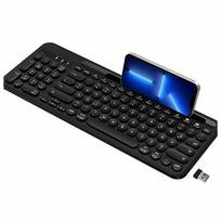 Belaidė ergonomiška Bluetooth 2.4G klaviatūra kompiuteriui