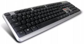 Plona USB klaviatūra C-TECH KB-102, sidabrinė