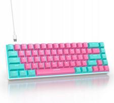 Mechaninė klaviatūra 65%, 68 klavišai, USB-C, su LED apšvietimu