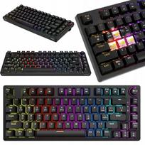 Belaidė 60% mechaninė žaidimų klaviatūra su RGB, Gateron Yellow PRO