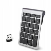 Belaidė skaitmeninė USB klaviatūra nešiojamam kompiuteriui, pilka