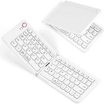 Sulankstoma belaidė QWERTZ Bluetooth klaviatūra, suderinama su iOS ir Android
