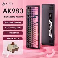 Mechaninė žaidimų klaviatūra Ajazz AK980, Bluetooth, rausva gradientinė