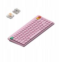 Belaidė žemaaukštė mechaninė klaviatūra NuPhy Node 75, rožinė