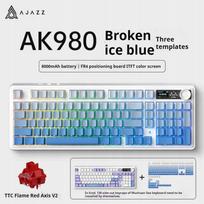 Mechaninė žaidimų klaviatūra Ajazz AK980 su Bluetooth ir RGB apšvietimu