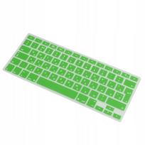Silikoninė klaviatūros apsauga (QWERTY ir rusų kalba), 13", žalia