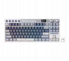 Mechaninė klaviatūra Royal Kludge RK-M87, Ocean Blue, Beige Switch, balta
