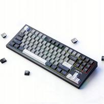 Mechaninė žaidimų klaviatūra S87 PRO, belaidė, apšvietimas, juoda