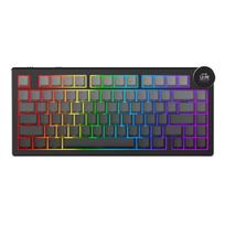 Mechaninė belaidė klaviatūra AK820V2, 75%, su daugiafunkciu ekranu ir garso reguliatoriumi