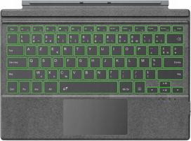 Belaidė AZERTY klaviatūra su LED, pilka, TiMOVO, skirta Microsoft Surface Pro