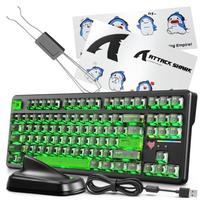 Žaidimų klaviatūra Attack Shark X87 Ultra RGB, 8000Hz, Hot-Swap, BT, 2,4GHz