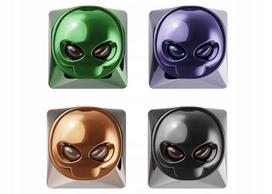 Klaviatūros mygtukai ALIEN, pilki, 4 spalvos, su apšviestomis akimis