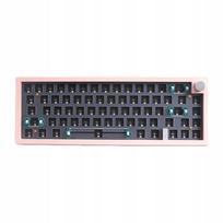 Mechaninė klaviatūra GMK67 65%, belaidė, RGB, hotswap, rožinė