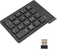 Belaidis skaičių klaviatūra, 2,4 GHz, 18 USB mygtukų