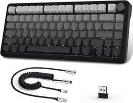 Klaviatūra AJAZZ X85, 75%, RGB, Belaidė (BT, 2.4GHz), USB