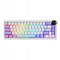 Mechaninė klaviatūra AK650 Dream Weaver, violetinė-balta-mėlyna, RGB apšvietimas