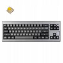 Belaidė mechaninė klaviatūra EPOMAKER Shadow-X, 70%, juoda/sidabrinė