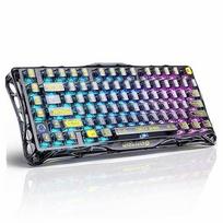 Belaidė RGB žaidimų klaviatūra 75% su keičiamosiomis LED klavišais