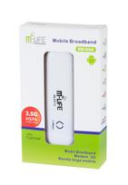 USB modemas M-Life ML0510, 7.2Mbps, HSDPA/UMTS/GPRS/EDGE, suderinamas su ANDROID, LINUX, VISTA, 7