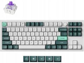 Klaviatūra KEYCHRON Q3 HE QMK belaidė, balta-žalia