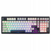 Belaidė mechaninė žaidimų klaviatūra XINMENG su RGB apšvietimu, įkraunama