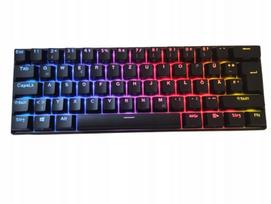 Žaidimų klaviatūra RK ROYAL KLUDGE RK61-DE, QWERTZ, 60%, Bluetooth, 2,4 GHz, laidinė