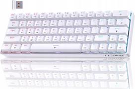 Belaidė klaviatūra TMKB T63, raudonos ir baltos spalvos, AJ341 Switch