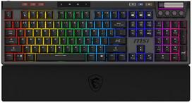 Belaidė žaidimų klaviatūra MSI STRIKE PRO WIRELESS, juoda, US išdėstymas, 2.4 GHz, 2 vnt.