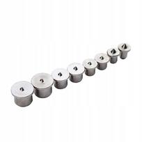 Mediniai kaiščių centruotuvai, 6, 8, 10, 12 mm, 4 vnt.