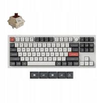 Belaidė mechaninė klaviatūra Keychron Q3 Ultra 8K Silk POM Brown