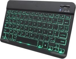 Belaidė mini klaviatūra ZIENSTAR, Bluetooth, AZERTY, apšviesta