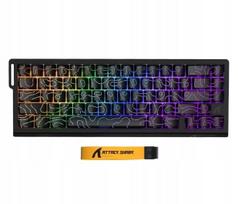 Belaidė klaviatūra Attack Shark X68PRO HE, Rapid Trigger, 8 kHz/128 kHz